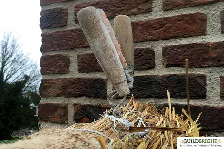 lime mortar cottage chimney rebuild repair repointing 2